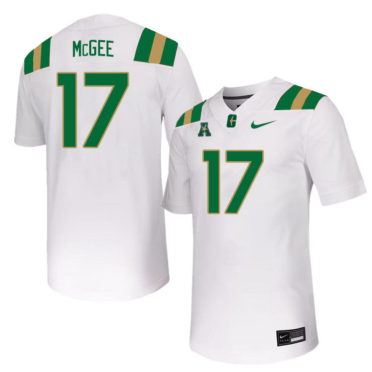 Charlotte 49ers #17 Gus McGee College Football Jerseys Stitched Sale-White